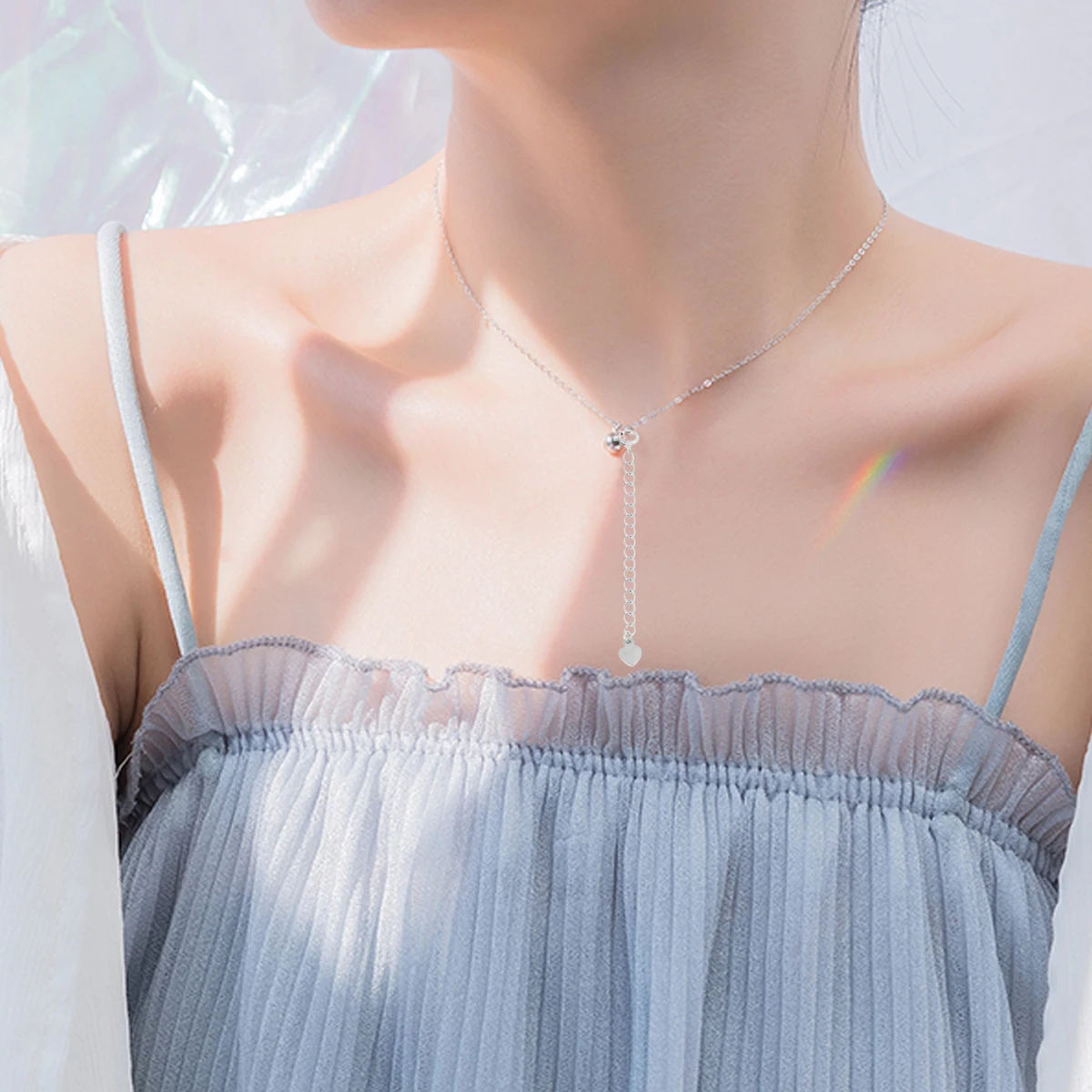 

3pcs 1 Set Pure Silver Necklace Bracelet Extension Chain Jewelry Accessories Gift For Family Friends Golden Silver Rose Gold