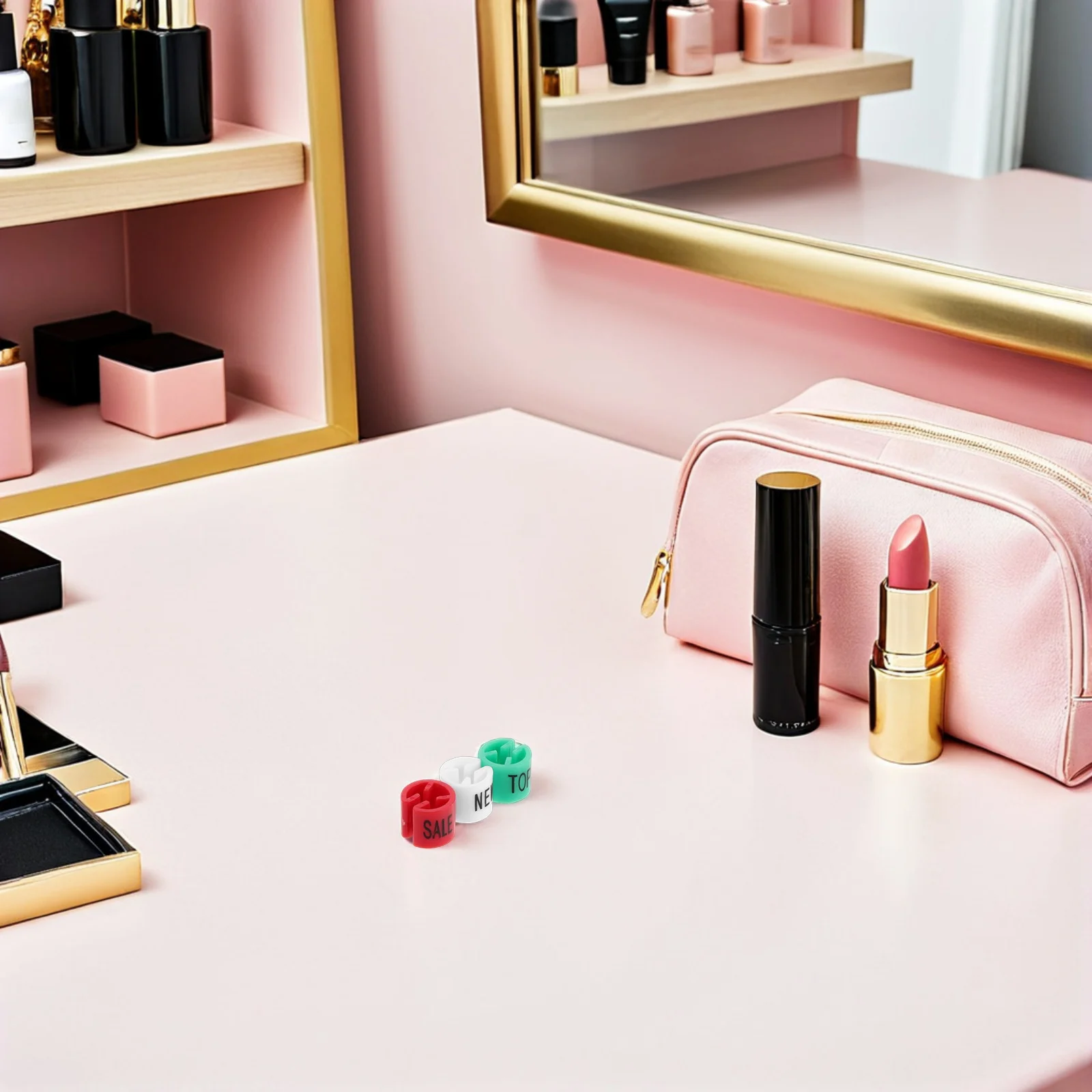 

60pcs Clothing Snap Buttons Plastic Marker Clips Garment Size Tags Coding Hanger Marker Tag Retail Organization Size Ring