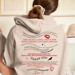 Vampire Diaries Hoodie Retro TV Show Moletom Roupas Estéticas TVD Mystic Falls Camisas Vampiro Fã Presente Mulher Casual Hoodie