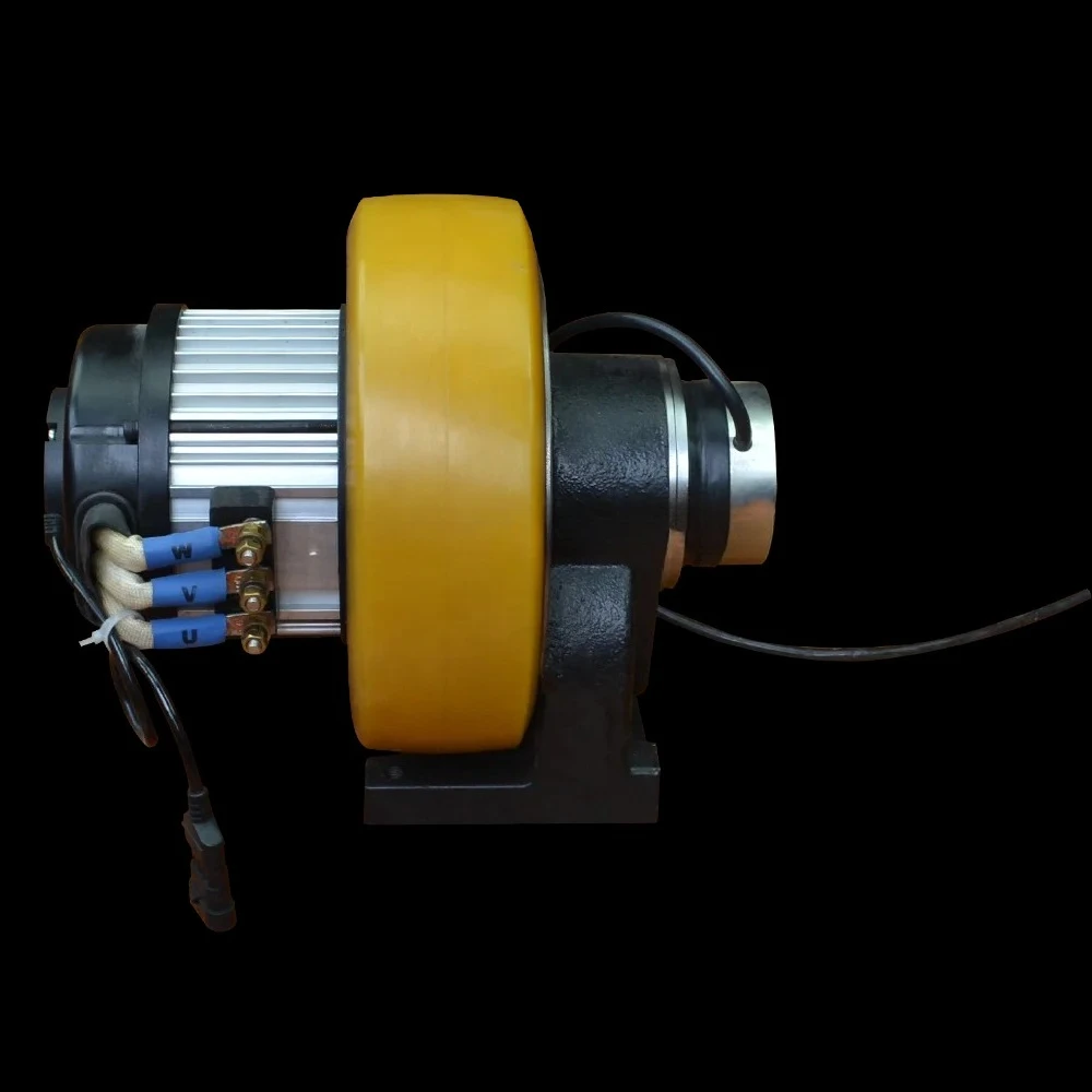 Plutools OEM 2500W 24V/48v AMR Forklift Truck Traction Parts Logistics Electric AC Motor AGV Drive Wheels