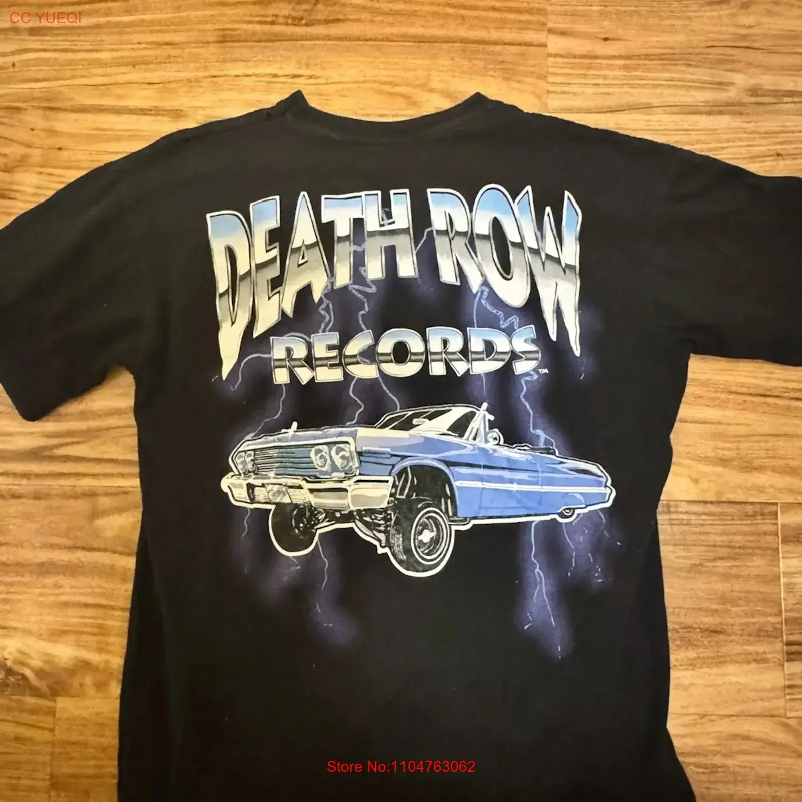Deathrow Records Black T Shirt Size S 100 Cotton vintage Washed designer clothes Casual Soft streetwear Breathable Slightly