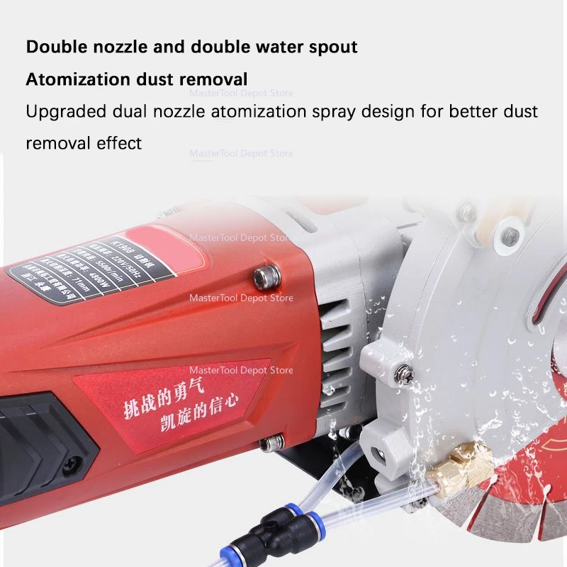 K1908 Slotting Machine Water And Electricity Installation Dust-Free Opening Line Concrete Wall Stone Cutting Machine