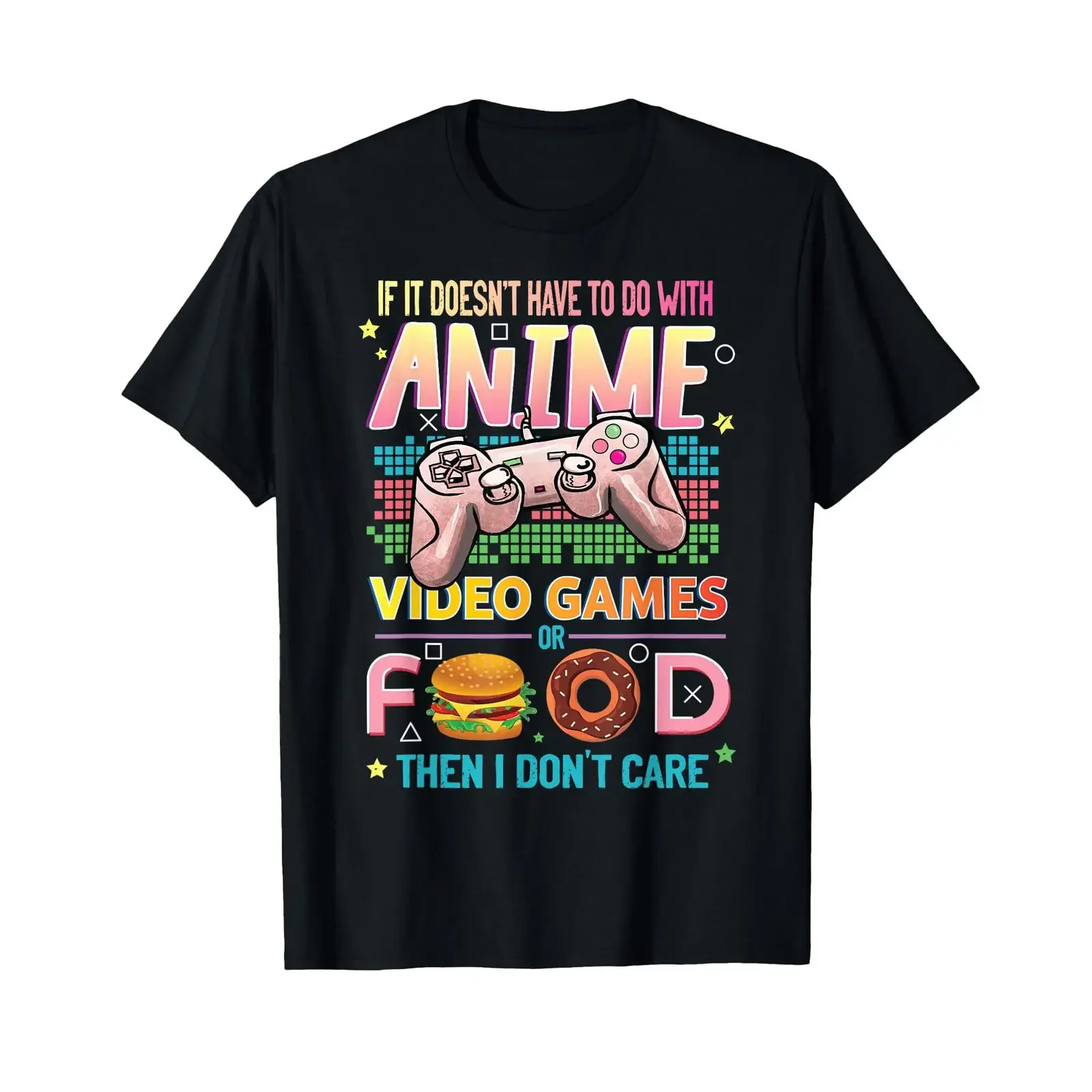 Anime Video Games Food Lovers s Idea Girls Boys T Shirt Small vintage Washed designer clothes Versatile Soft graphic Stylish