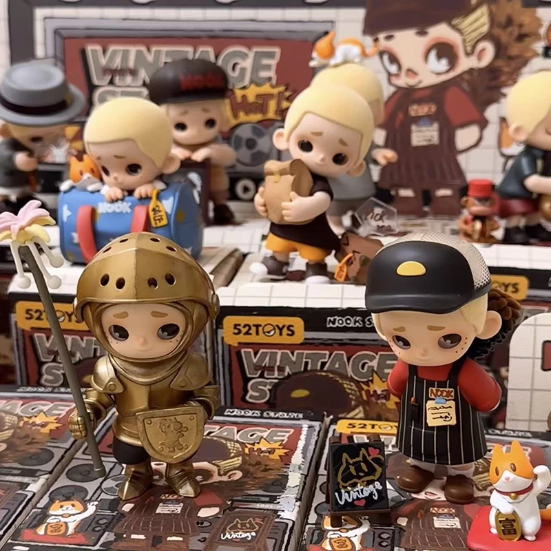 

52TOYS NOOK IN VINTAGE STORE Series Mystery Box Genuine Blind Box Guess Toys Bag Ornament Figurines Home Decor Desktop Dolls