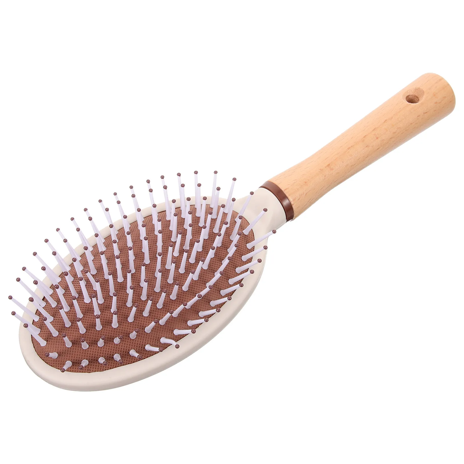 

Wooden Paddle Comb For Women Thick Curly Detangling Wet Handle Durable Gift Occasions Paddle Brush Massage