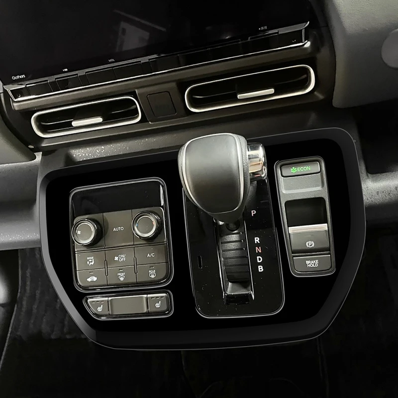 RHD لهوندا الحرة الهواء/كروستار 2024 2025 ABS الأسود عجلة القيادة مقبض الباب والعتاد التحول غطاء لوحة ظروف الهواء غطاء فتحة التهوية #3