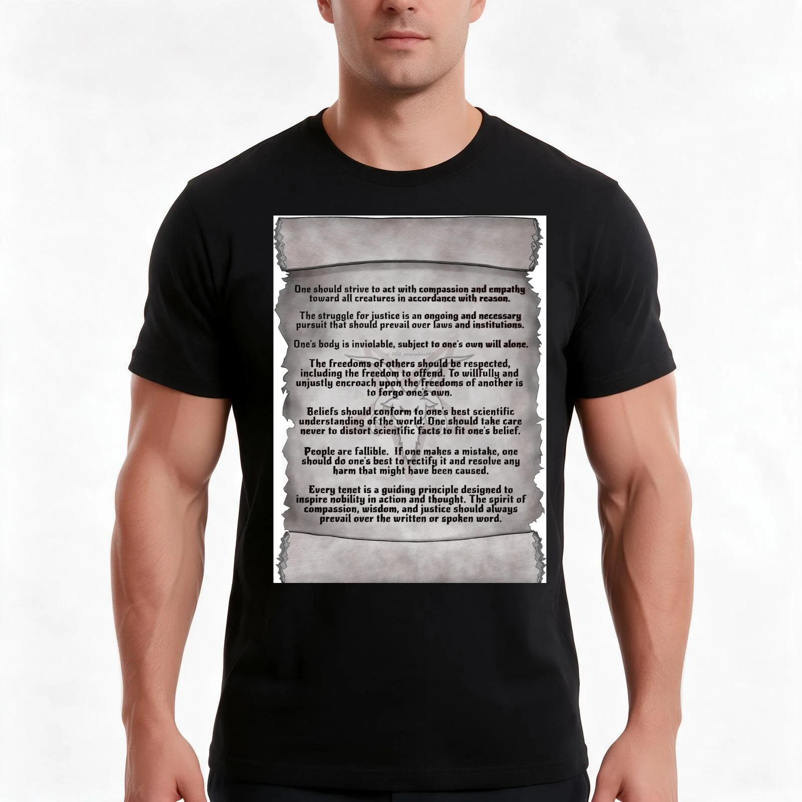 Officially licensed TST tenets T-Shirt, Summer Casual Cotton Tee, Oversized Streetwear Tops, Vintage Graphic Print, 100% Cotton