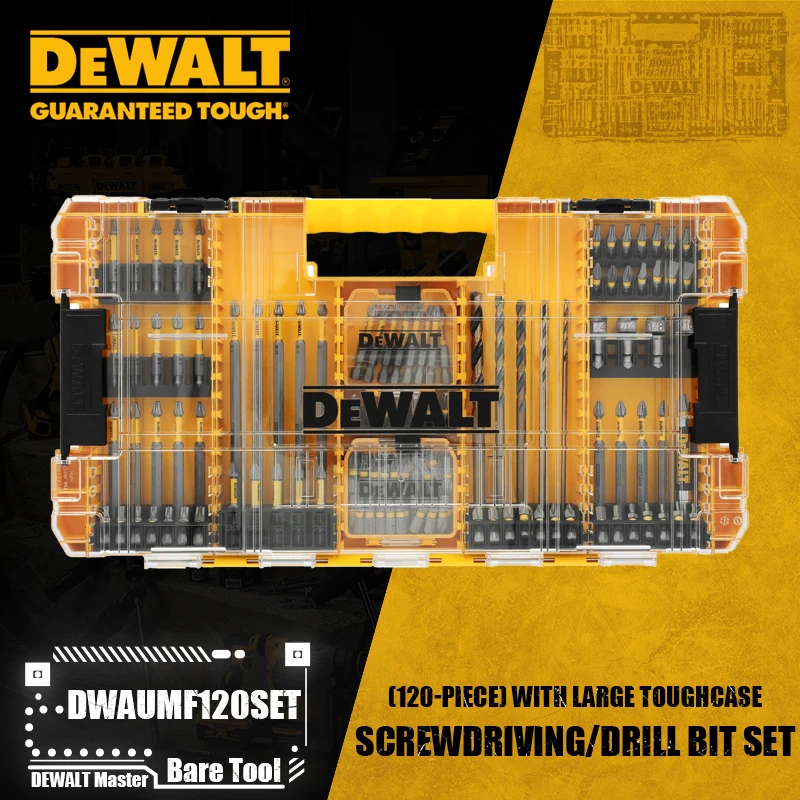 DEWALT DWAUMF120SET Maxfit Ultra Steel Screwdriving/Drill Bit Set (120-Piece) with Large Toughcase Power Tool Accessories