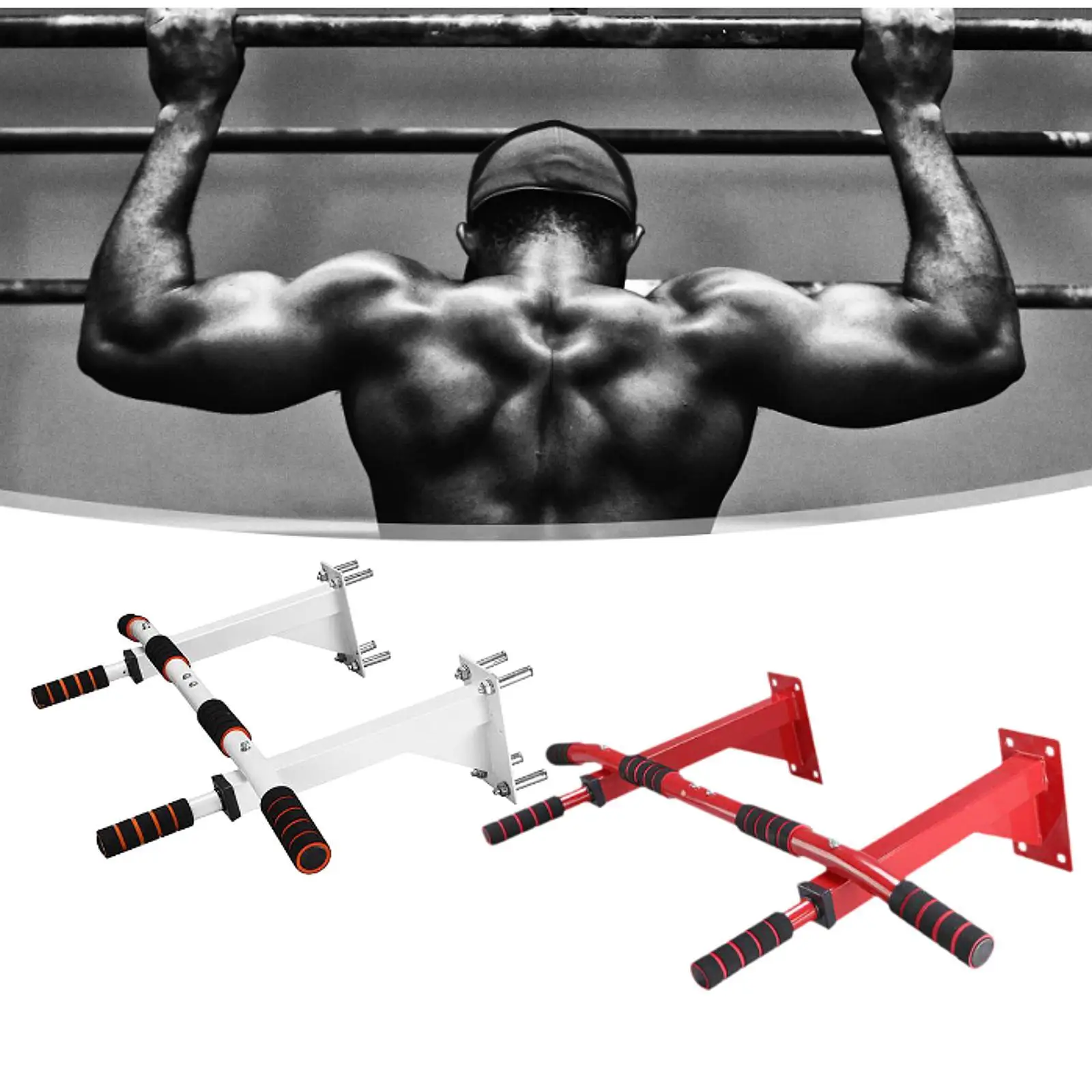 Pull up Bar Wall Mounted Wall Mount Chin up Bar for Outdoor Fitness Home