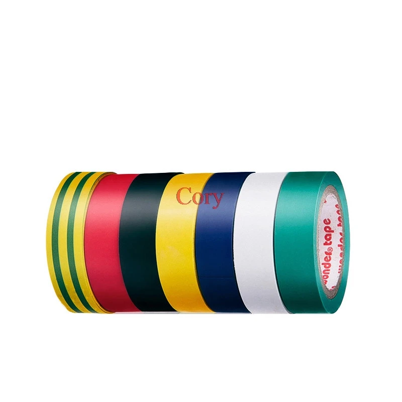 1pc Red/green/blue/yellow/black/white insulated rubber tape waterproof wire adhesive tape flame retardant Wire and rubber