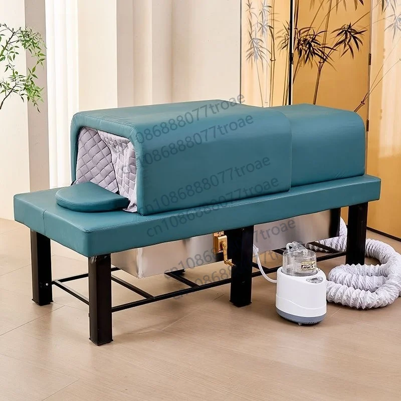 Retractable electric heating sweat chamber, fumigation bed, special cover for moxibustion bed