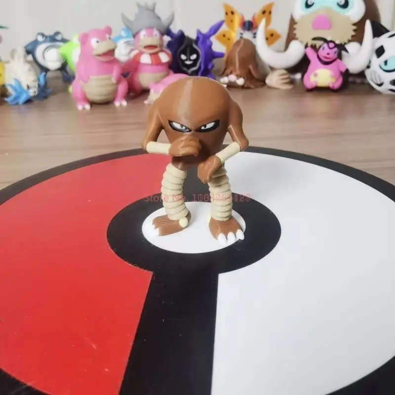 Nuovo Anime Pokemon Hitmonlee Scale World 1:20 Action Figure Cute Doll 3d Stampa Modello Doll Desktop Collection Decor Giocattolo per bambini Regali