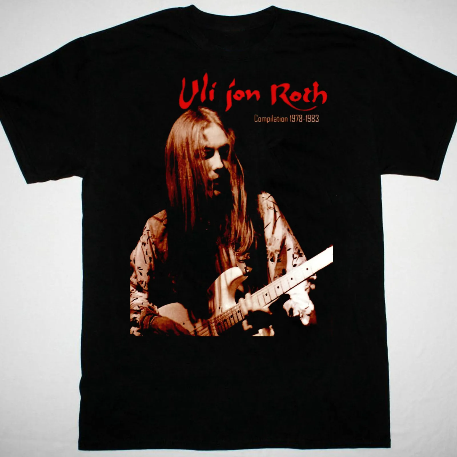 vtg Uli Jon Roth Scorpions Tshirt Black Unisex All Sizes S5Xl 1F1450