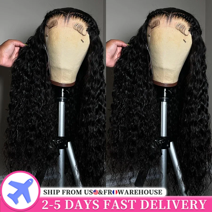 

Curly Wigs Human Hair Deep Wave HD 13x4 Lace Front Wigs Human Hair Wig Water Wave 4x4 Lace Closure 200% 13X6 HD Lace Frontal Wig