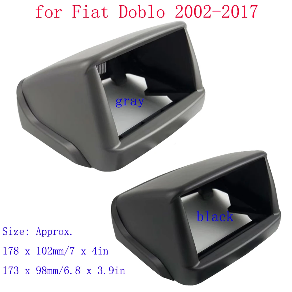 

Navigation Fascia 2 Din 7inch Radio Fascia DVD Audio Player Navigation Panel Frame Fit for Fiat Doblo 2002-2017 Car