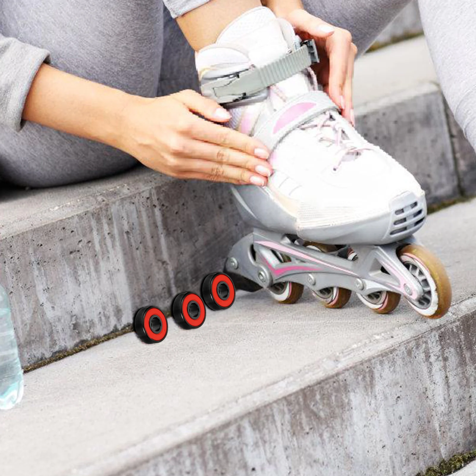 

4pcs For Skateboard Longboard Surfboard High Speed Smooth Metal Durable Load Bearing Sturdy Wheel Bearingsskateboard Longboard