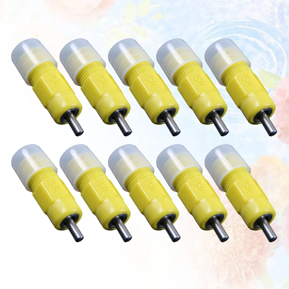 

10Pcs Bird Water Drinker Chicken Nipple Feeder Durable Easy Install Poultry Drinking Equipment Farm Supplies Drinker