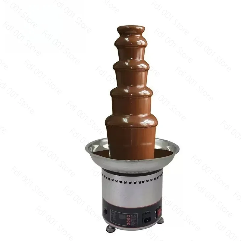 High quality 4-7 layer digital chocolate fountain machine restaurant