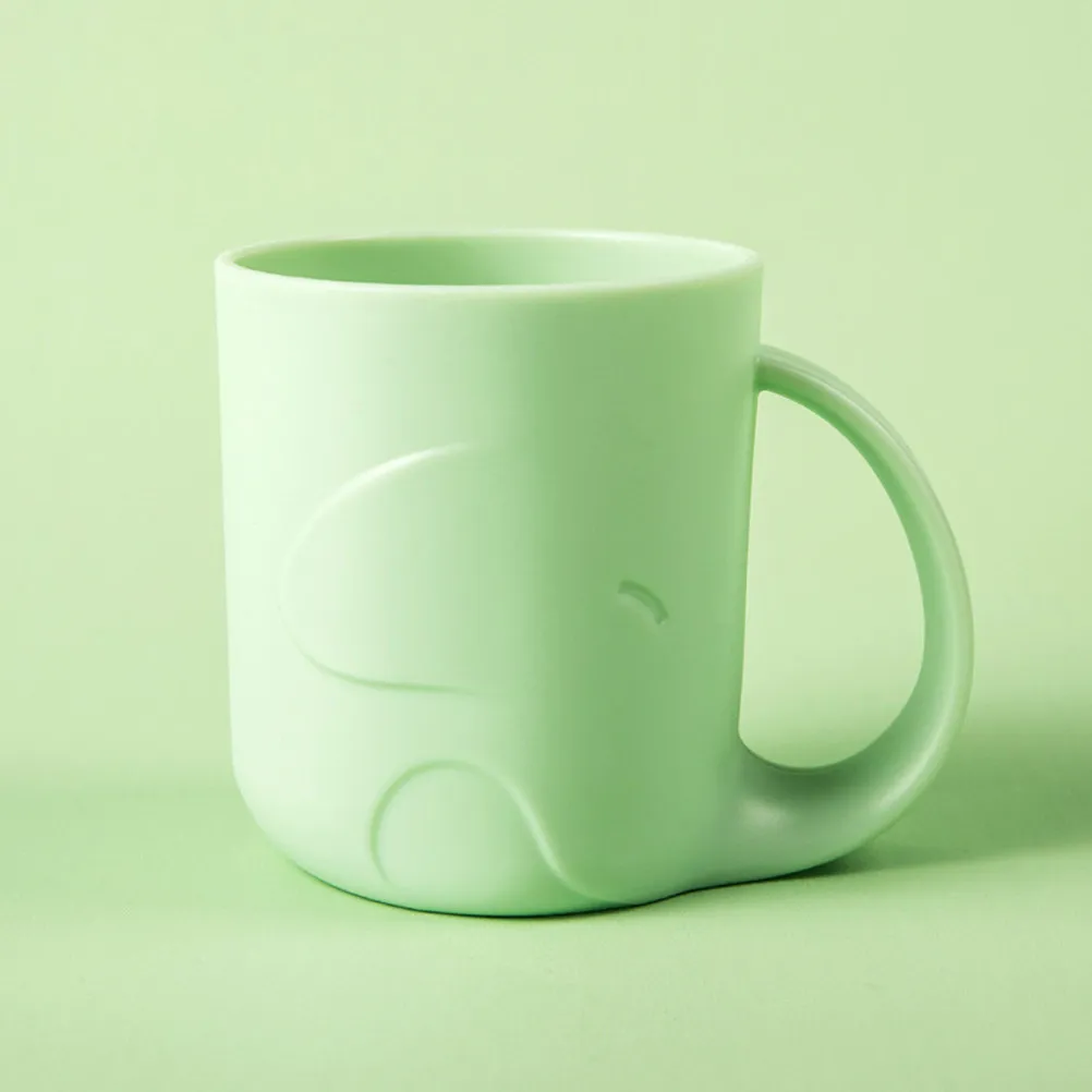 1Pcs Premium PP Tooth Mug with Handle Cartoon Design Smooth Edge Heat Resistant Corrosion Resistant Kids Fruit Water Snack Cup