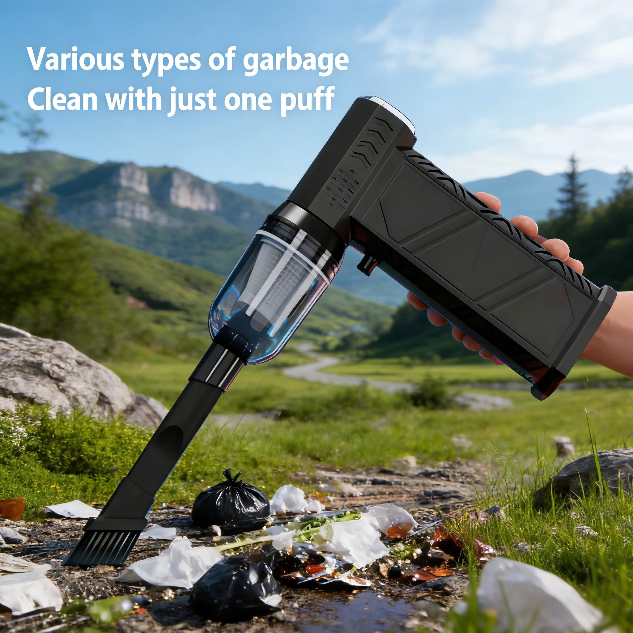 

380000 об/мин, 58 м/с, Ветровой зверь | Бесщеточный пылесос-воздуходувка 2-в-1 с зарядкой Type-C и функцией турбочистки