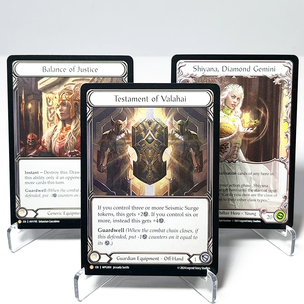 Tarjeta Coleccionable de la Serie Flesh and Blood Rainbow Foil: Shiyana, Diamond Gemini Scowling, Flesh Bag, Ley Line of the Old Ones
