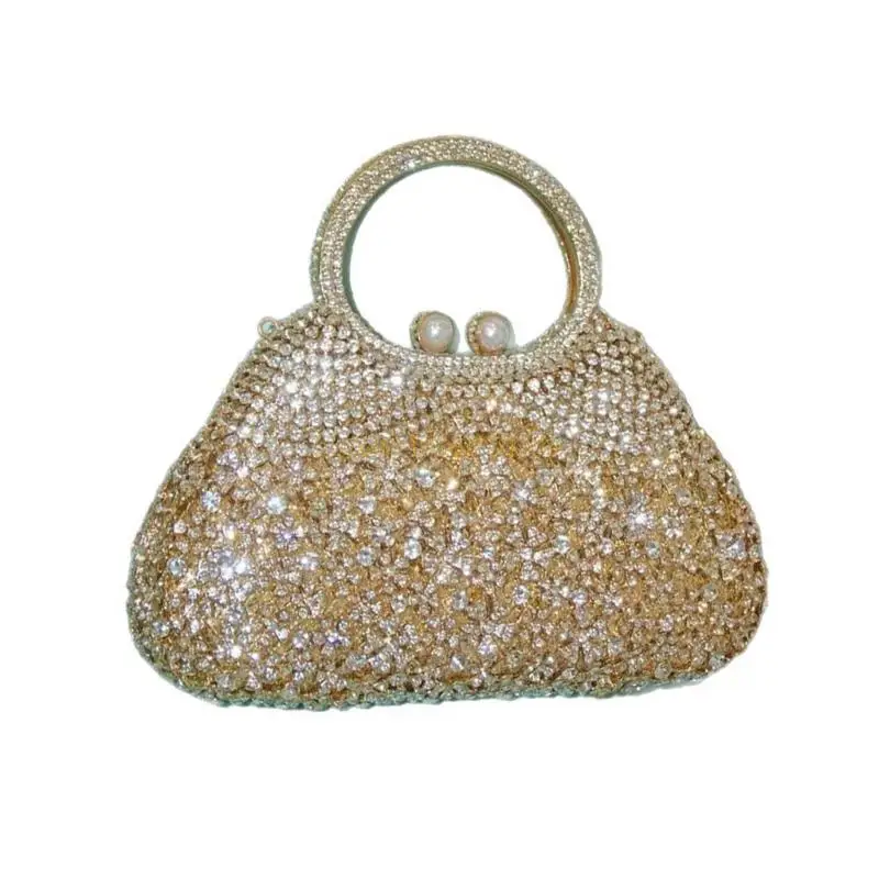 

X90D Elegant Evening Handbag Adorned With Rhinesotnes Detail Shoulder Bag Crossbody Bags Suitable For Various Outfits