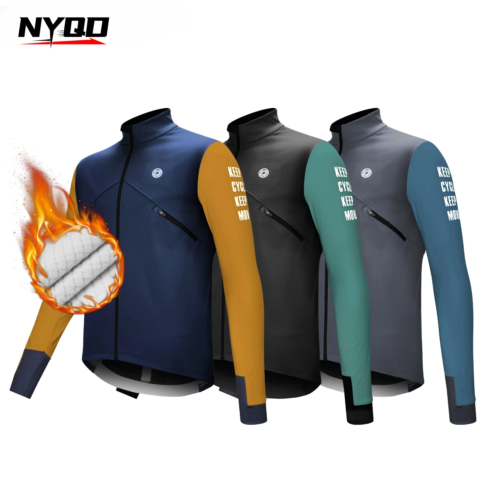 

DAREVIE Cycling Men's Jacket Windproof Fleece Pro Cycling Jackets Long Sleeve Warm Soft Brushed Pro Breathable Bicycle Clothing