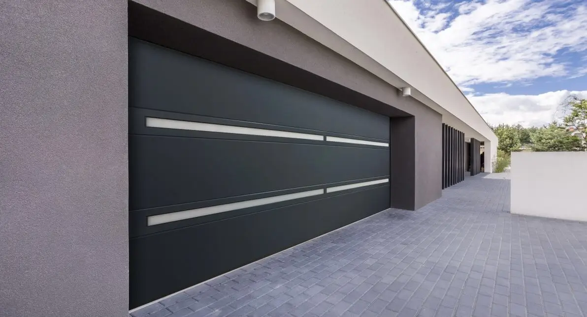 

Motorized Electric Adjustable Remote Control Aluminum Alloy Frame Garage Doors for Villa Waterproof Windproof Garage Doors