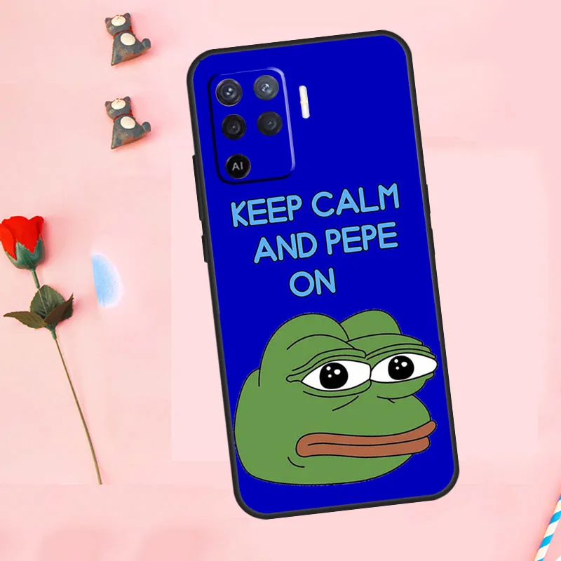 Sad Frog pepe meme For OPPO A31 A53 2020 A5 A9 A53S Case Cover For OPPO A52 A72 A54 A74 A94 A15 A83 A91 A93