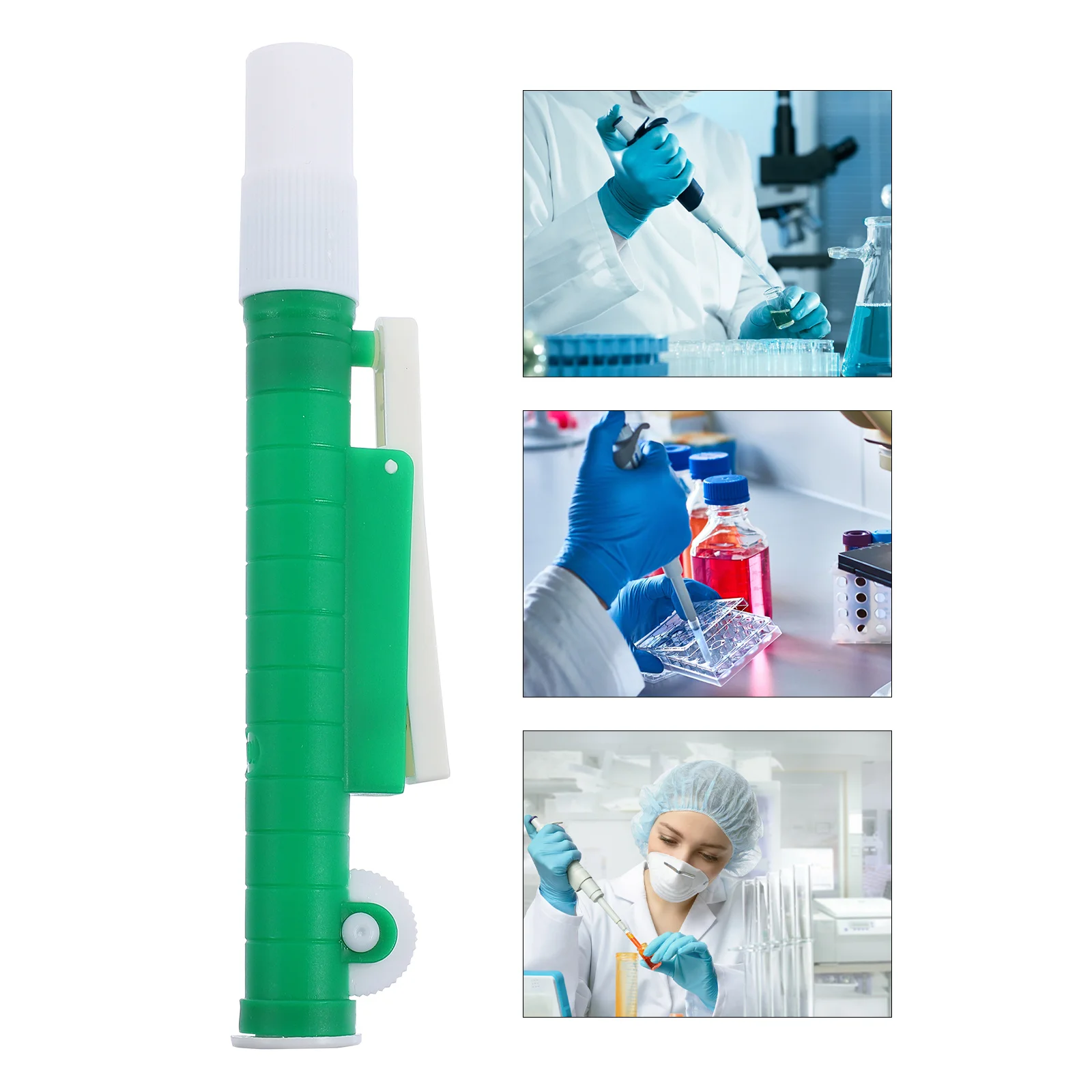 

Liquid Pipette Pipettor Dispenser Simple Extractor Labs Experiment Green Plastic Useful