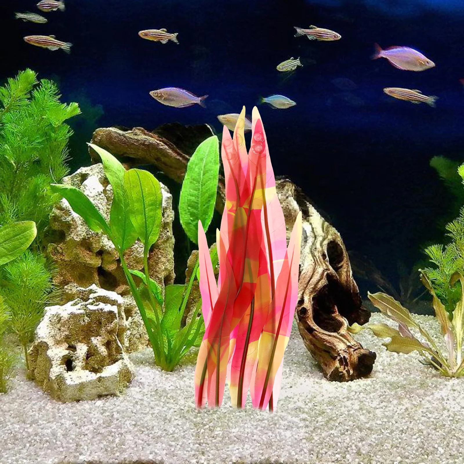 

Realistic Fish Tank Plant Decoration Lifelike Artificial Aquarium Plants Durable Simulation Coral Decor Fish Tank Seaweed Water