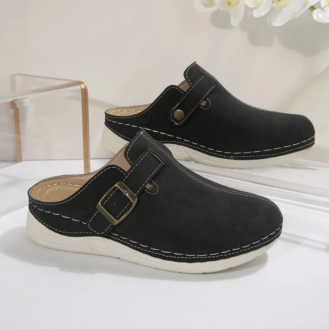 Vrouwen Slippers 2023 Nieuwe Zomer Mode Gesloten Teen Platform Slippers Sandalen Dames Vintage Slides Vrouwen Schoenen Sleehak Slippers