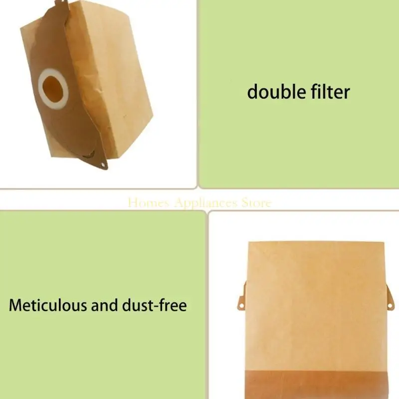 D0AB Microfiltration Nacuum Cleaner Filter Bộ lọc giấy giấy Công suất lớn Túi bụi bẩn cho Karcher A2000/A2014/A2064/S2500/WD2210