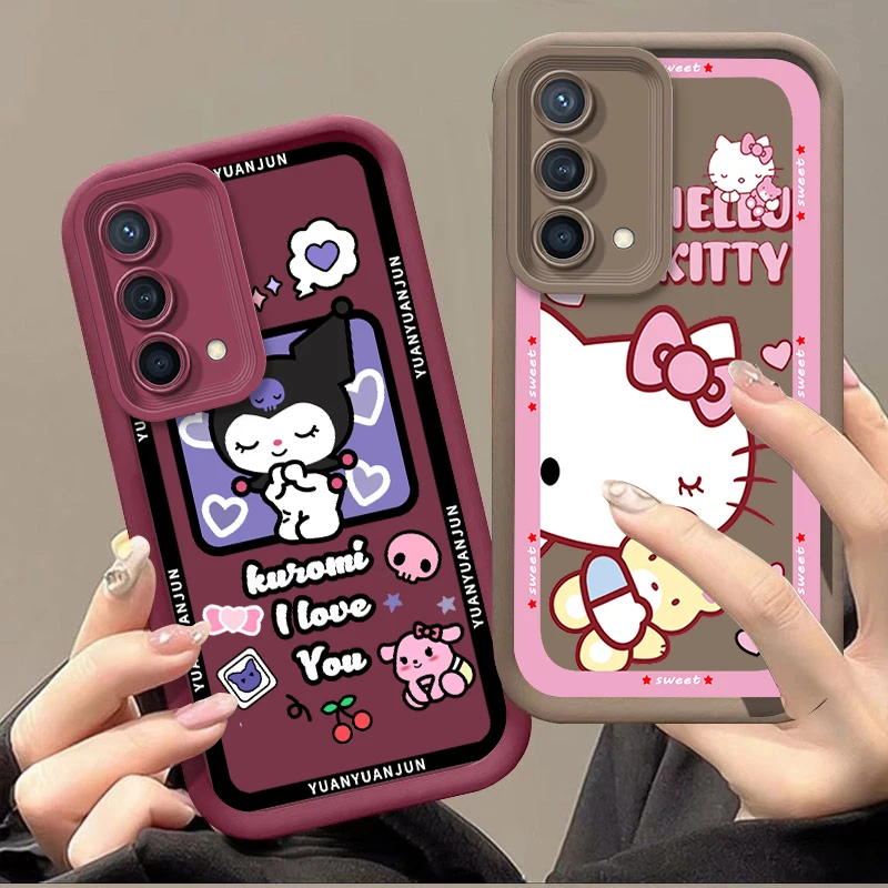 Sanrio Hello Kitty Kuromi per Reno X5 X3 10 8T 7Z 6 5 Pro Plus Pro 4G 5G Eye Ladder custodia per telefono