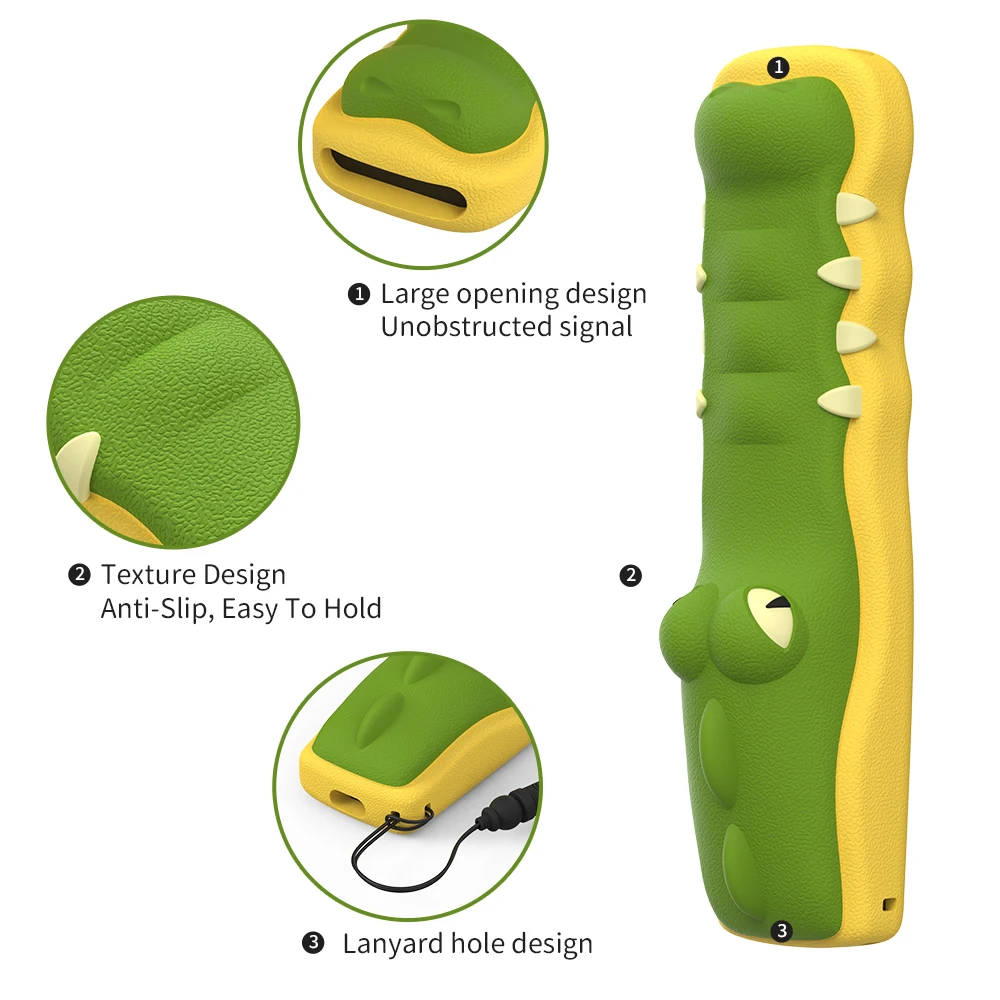 Pokrowiec ochronny na pilota do telewizora Samsung Smart TV Kreatywny silikonowy pokrowiec w kształcie krokodyla do serii BN59-01357A/BN59-01363A