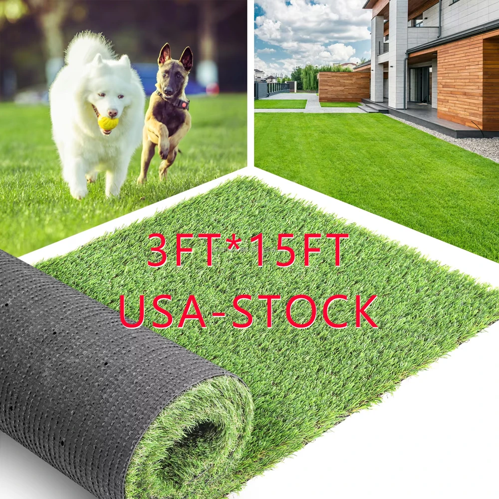 

Искусственный газон 3x15 футов, зеленый, для ландшафтного дизайна