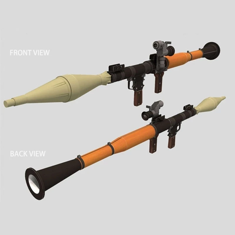 

1:1 Customized by The Customer Rocket Grenade RPG-7 Launcher Paper Model Assemble 3D Puzzle Kids Toys Military Weapon Model