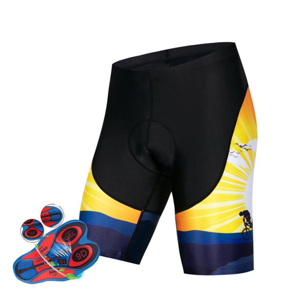 Breathable Cycling Shorts With Gel 9D Padding Bicycle Tights 2023 New Style Mountain Bike Pants Sun Protection MTB Clothing