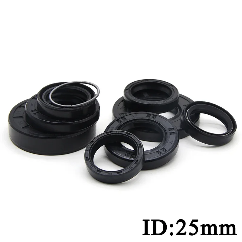 NBR Nitrile Rubber Shaft Oil Seal TC-25*31/32/34/35/37/38/40/41/42/44/45/47/50/52/55/60/62*4/5/6/ 7/8/10/12 Nitrile Oil Seal