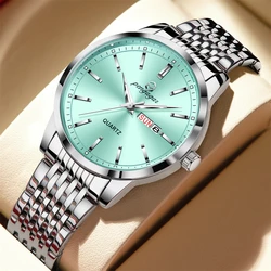 PENGAGAR 2025 New 38mm Men's Quartz Watches Stainless Steel AR Coating Sapphire 8348 Business Sports Watches Watch for Men