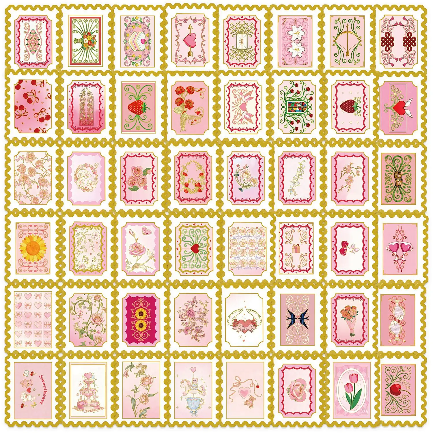 50PCS Retro Love St…