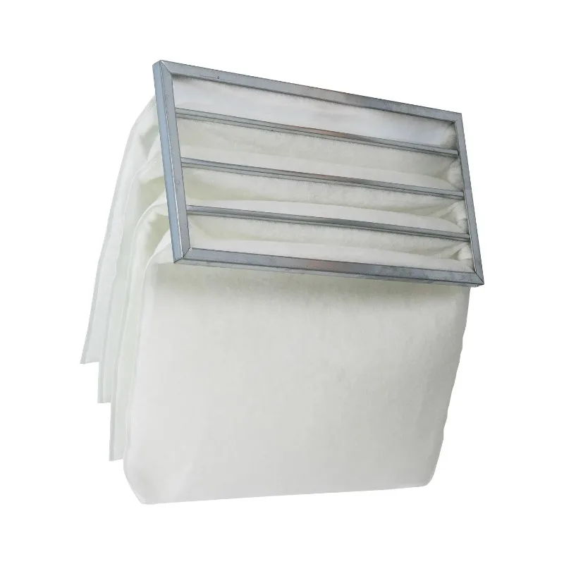 حقيبة فلتر التهوية مجمع الغبار فلتر صناعي إطار من الألومنيوم قطع غيار صناعية لمرشح الهواء #4