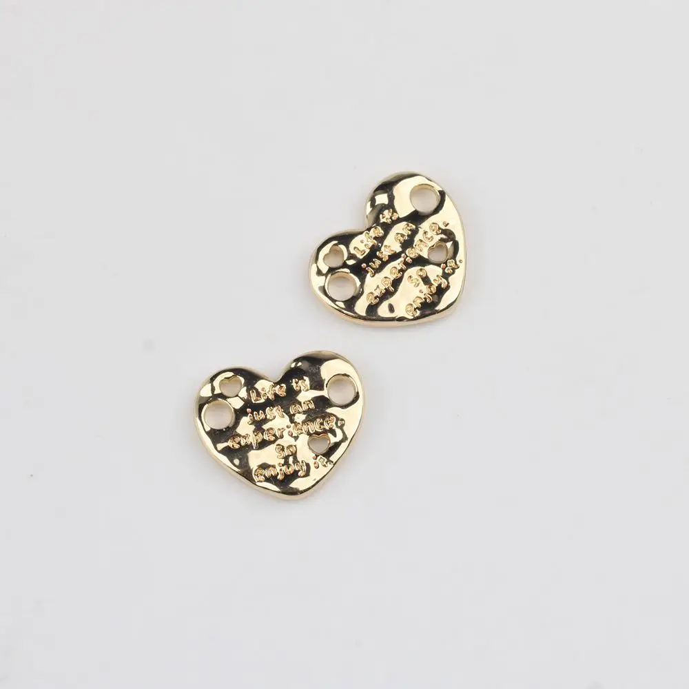 40pcs Vintage Star Love Heart Pendant Charms Handmade Silvery Color Necklace Earrings Pendants Diy Jewelry Making Findings
