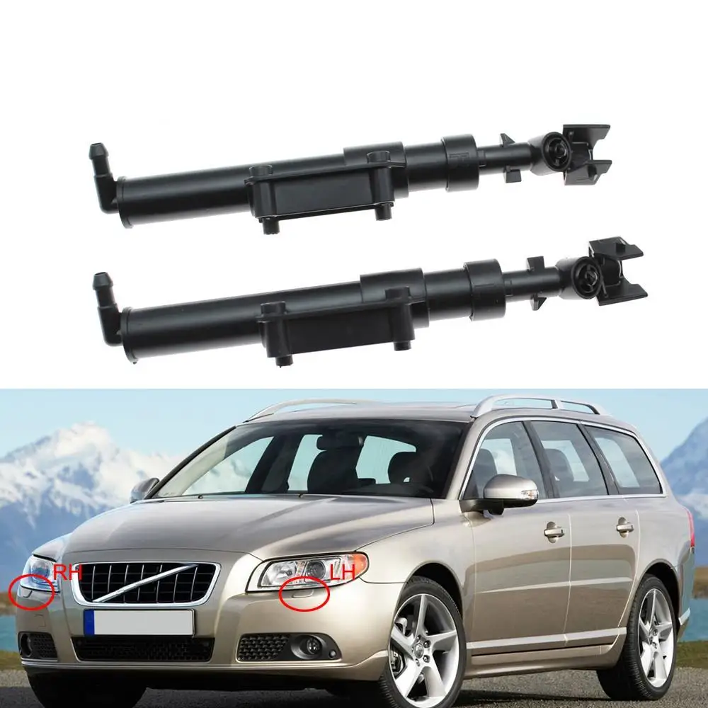

For VOLVO XC70 II V70 III S80 2009 2010 2011 2012 2013 2014 2015 Front Right Left Headlight Lamp Washer Wiper Nozzle