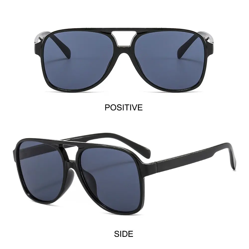 Oversized Pilot Sunglasses for Women & Men Vintage Double Bridge Big Shades Unisex 70s Sun Glasses Yellow Driving Eyewear