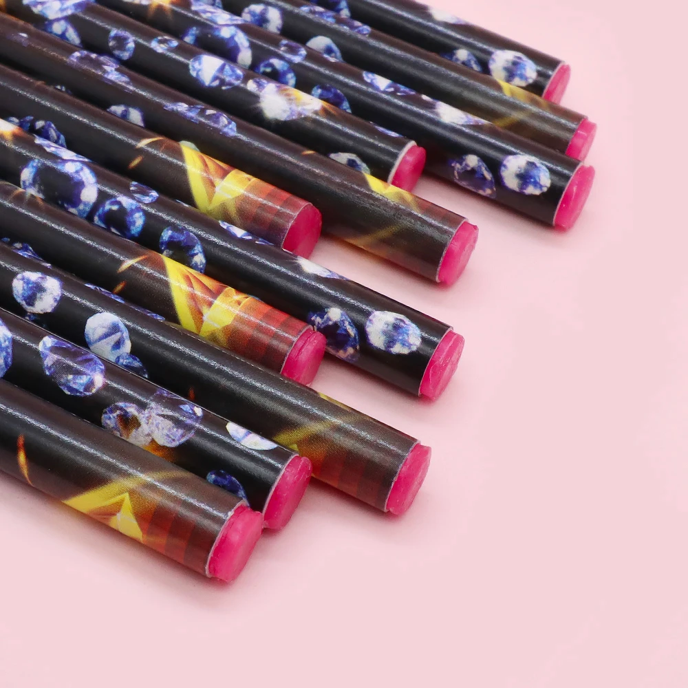 3Pcs Self Adhesive Rhinestone Pick Wax Pencil Resin Nail Art Gemstone Crystal Picker Tool Nail Tip Drill Wax Pen Nail Decoration