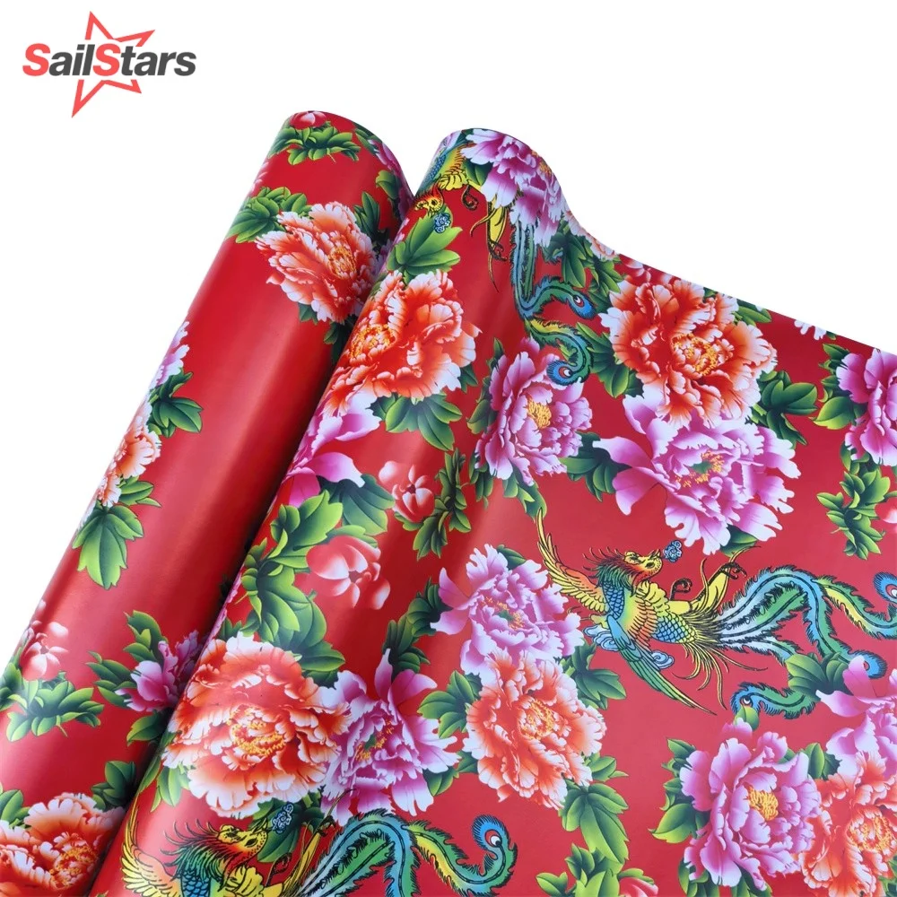 Floral Camouflage Vinyl Wrap Film Phoenix‌ Flower Pattern Decals Waterproof Sticker Wrapping Styling Car Motor Bike