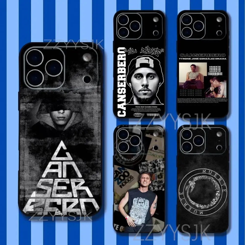 

Canserbero Muerte For iPhone 17,16,15,14,13,12,11,Air,X,XR,Pro,Max,Plus TPU Soft Skin-friendly Cover