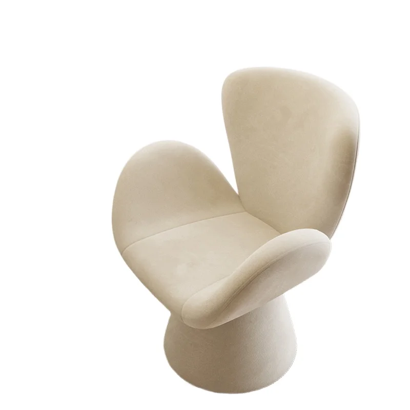 Cream wind makeup stool, girls bedroom dresser chair light luxury simple dressing stool rotation