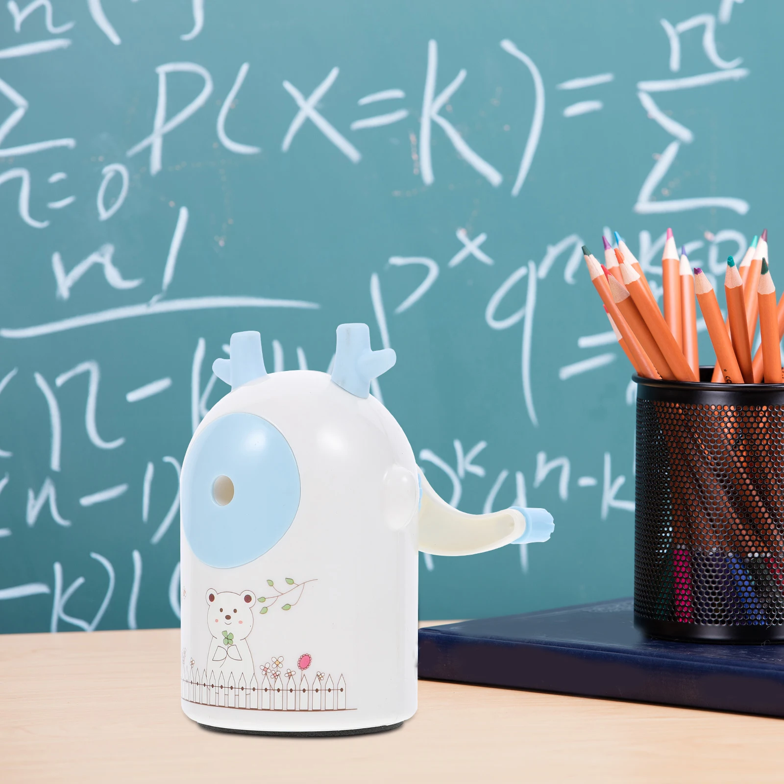 1pc Temperamatite per cartoni animati per cancelleria manuale in plastica per animali Studenti Materiale scolastico Temperamatite per ufficio creativo